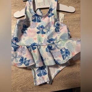 Disney baby stitch swimsuit size 6 months. New
